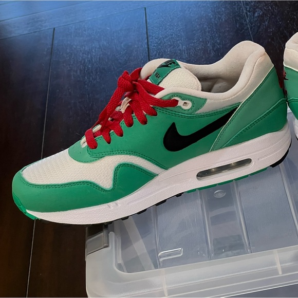 DS 2010 NIKE AIR MAX 1 NIKEID x HEINEKEN SHOES GREEN/RED/WHITE SZ MEN’S 8 RARE - Picture 6 of 14